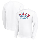 Buffalo Bills Starter Half Ball Team Graphic Tri-Blend Fleece Pullover Sweatshirt - White online