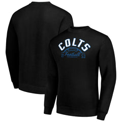 Indianapolis Colts Starter Half Ball Team Graphic Fleece Pullover Sweatshirt - Black outlet