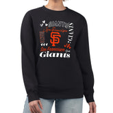 San Francisco Giants G-III 4Her by Carl Banks Women's Collage Team Graphic Fleece Pullover Hoodie - Black