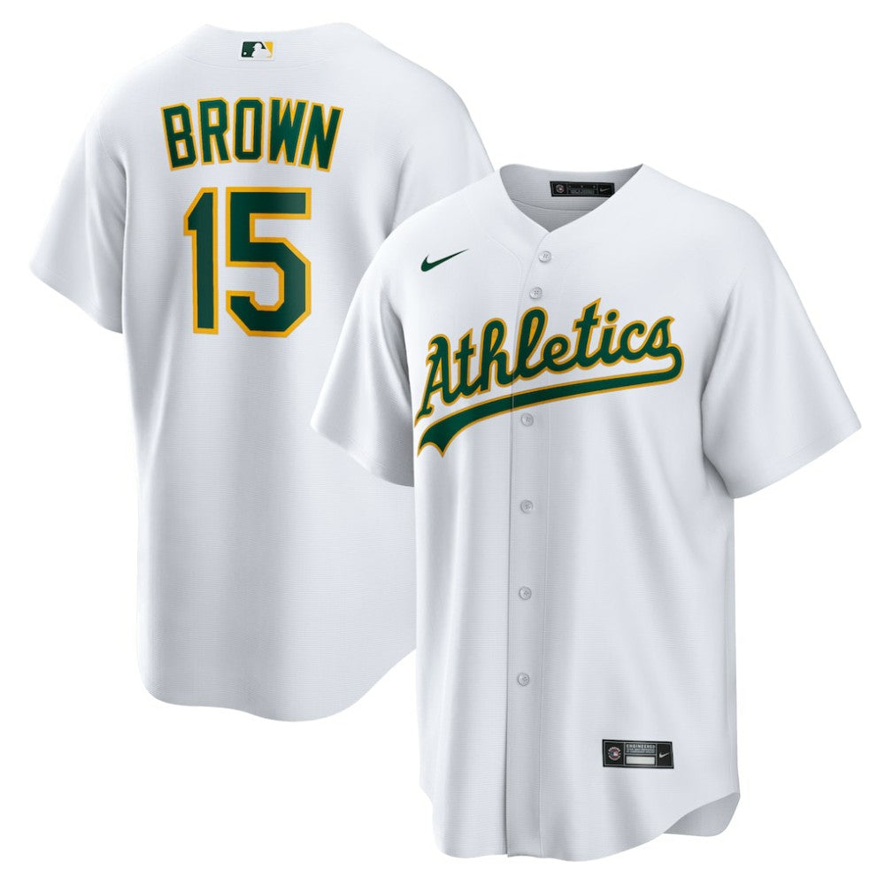 Seth Brown Athletics Home Replica Jersey - White | Nike
