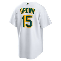 Seth Brown Athletics Home Replica Jersey - White | Nike