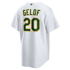 Zack Gelof Athletics Home Replica Jersey - White | Nike