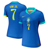 Vini Jr. Brazil National Team Women's 2024 Away Replica Jersey - Blue | Nike on sale