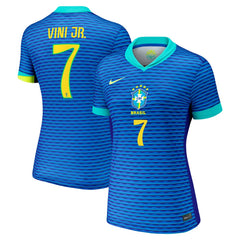 Vini Jr. Brazil National Team Women's 2024 Away Replica Jersey - Blue | Nike on sale