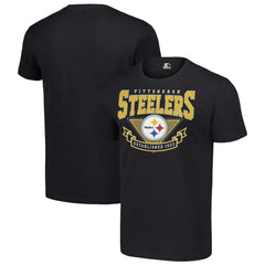 Pittsburgh Steelers Starter 80s Inspired Team Logo T-Shirt - Black sale