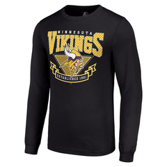 Minnesota Vikings Starter '80s Inspired Team Logo Long Sleeve T-Shirt - Black online