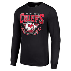 Kansas City Chiefs Starter '80s Inspired Team Logo Long Sleeve T-Shirt - Black discount