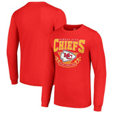 Kansas City Chiefs Starter '80s Inspired Team Logo Long Sleeve T-Shirt - Red cheap