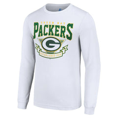 Green Bay Packers Starter '80s Inspired Team Logo Long Sleeve T-Shirt - White sale