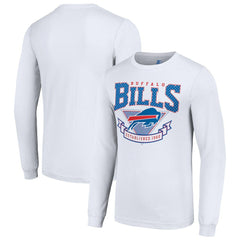 Buffalo Bills Starter '80s Inspired Team Logo Long Sleeve T-Shirt - White for sale