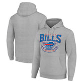 Buffalo Bills Starter ‘80s Inspired Pullover Hoodie - Heather Gray on sale