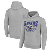Baltimore Ravens Starter ‘80s Inspired Pullover Hoodie - Heather Gray for sale