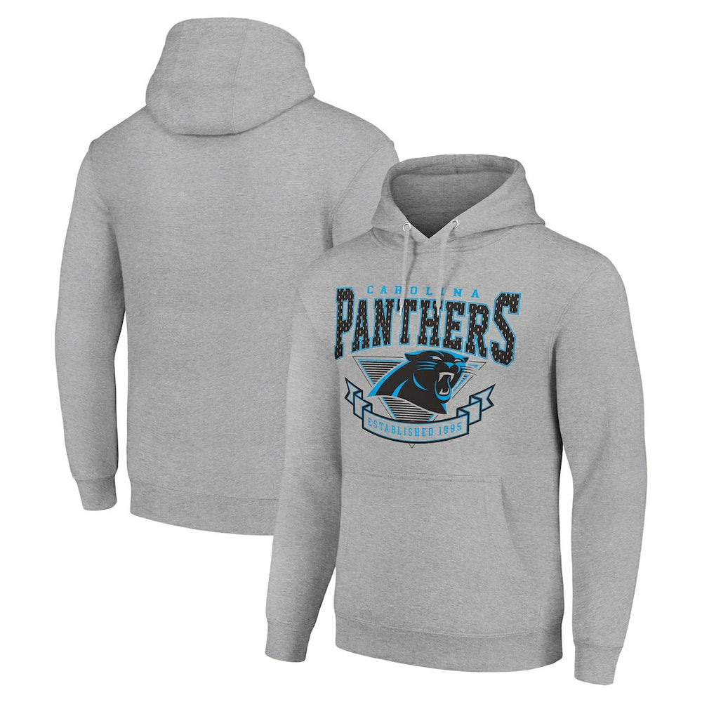 Carolina Panthers Starter ‘80s Inspired Pullover Hoodie - Heather Gray for sale