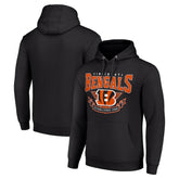 Cincinnati Bengals Starter ‘80s Inspired Pullover Hoodie - Black cheap