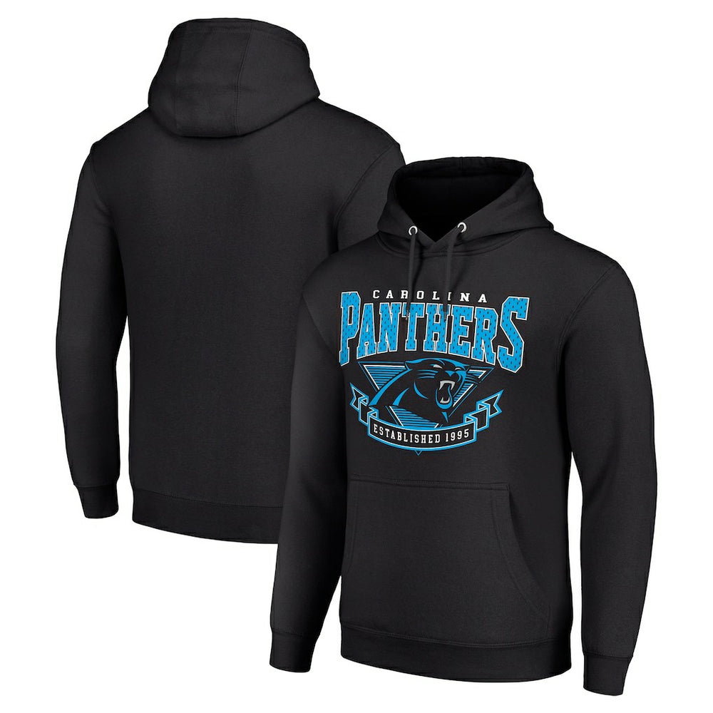 Carolina Panthers Starter ‘80s Inspired Pullover Hoodie - Black sale