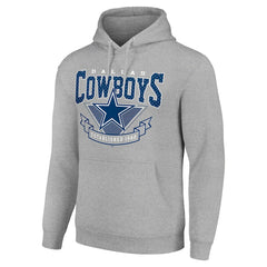 Dallas Cowboys Starter ‘80s Inspired Pullover Hoodie - Heather Gray outlet