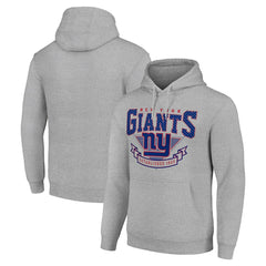 New York Giants Starter ‘80s Inspired Pullover Hoodie - Heather Gray sale