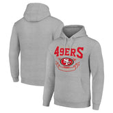 San Francisco 49ers Starter ‘80s Inspired Pullover Hoodie - Heather Gray online