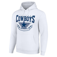 Dallas Cowboys Starter ‘80s Inspired Pullover Hoodie - White sale