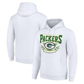 Green Bay Packers Starter ‘80s Inspired Pullover Hoodie - White sale