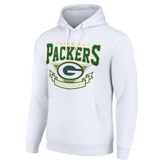 Green Bay Packers Starter ‘80s Inspired Pullover Hoodie - White sale