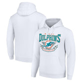 Miami Dolphins Starter ‘80s Inspired Pullover Hoodie - White discount