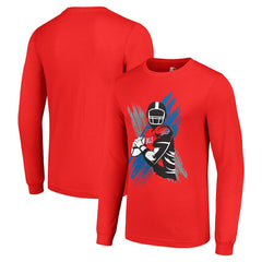 Buffalo Bills Starter Player X Logo Graphic Long Sleeve T-Shirt - Red on sale