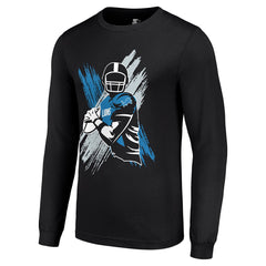 Detroit Lions Starter Player X Logo Graphic Long Sleeve T-Shirt - Black online