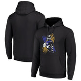 Baltimore Ravens Starter Player X Fleece Pullover Hoodie - Black discount