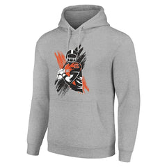 Cincinnati Bengals Starter Player X Fleece Pullover Hoodie - Heather Gray online