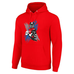 Buffalo Bills Starter Player X Fleece Pullover Hoodie - Red cheap