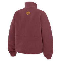 Washington Commanders WEAR by Erin Andrews Women's Polar Fleece Half-Zip Jacket - Burgundy outlet
