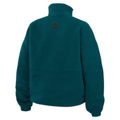 Philadelphia Eagles WEAR by Erin Andrews Women's Polar Fleece Half-Zip Jacket - Midnight Green sale