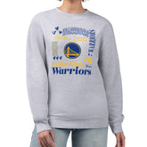 Golden State Warriors G-III 4Her by Carl Banks Women's Collage Team Graphic Fleece Pullover Sweatshirt sale - Heather Gray sale