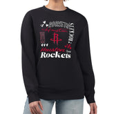 Houston Rockets G-III 4Her by Carl Banks Women's Collage Team Graphic Fleece Pullover Sweatshirt sale - Black for sale