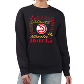 Atlanta Hawks G-III 4Her by Carl Banks Women's Collage Team Name Fleece Pullover Sweatshirt - Black on sale