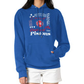 Detroit Pistons G-III 4Her by Carl Banks Women's Team Collage Graphic Fleece Pullover Hoodie sale - Blue outlet