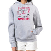 Houston Rockets G-III 4Her by Carl Banks Women's Team Collage Graphic Fleece Pullover Hoodie sale - Heather Gray discount