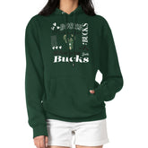Milwaukee Bucks G-III 4Her by Carl Banks Women's Team Collage Graphic Fleece Pullover Hoodie - Green online