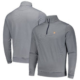 Houston Astros Peter Millar Perth Sugar Stripe Performance Quarter-Zip Top - Navy