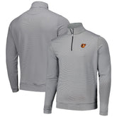 Baltimore Orioles Peter Millar Perth Sugar Stripe Performance Quarter-Zip Top - Black