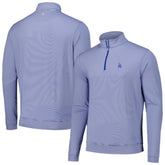 Los Angeles Dodgers Peter Millar Perth Sugar Stripe Performance Quarter-Zip Top - Royal