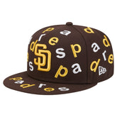 San Diego Padres Team Confetti 59FIFTY Fitted Hat - Brown | New Era