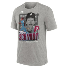 Mike Schmidt Philadelphia Phillies Cooperstown Collection Player Local T-Shirt - Heather Gray | Nike