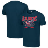 Columbus Blue Jackets Starter Team Logo Graphic T-Shirt Navy