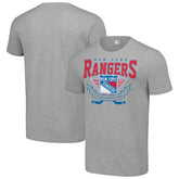 New York Rangers Starter Team Logo Graphic T-Shirt Heather Gray