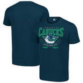 Vancouver Canucks Starter Team Logo Graphic T-Shirt Navy