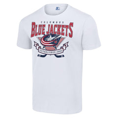 Columbus Blue Jackets Starter Team Logo Graphic T-Shirt White