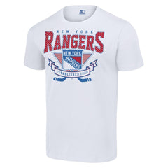 New York Rangers Starter Team Logo Graphic T-Shirt White