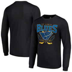 St. Louis Blues Starter Team Logo Graphic Long Sleeve T-Shirt Black